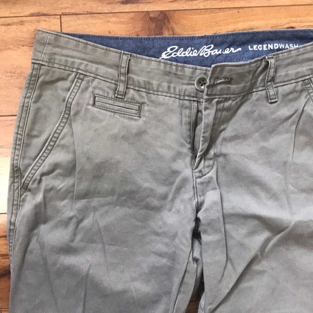 Eddie Bauer Olive Green Boyfriend Fit Pants